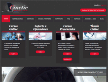 Tablet Screenshot of cineticplus.com